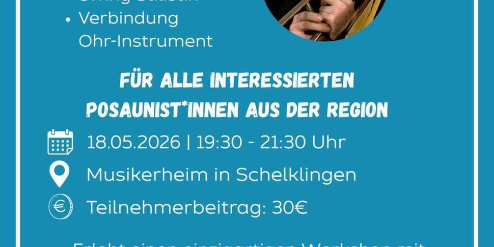 Posaunen-Workshop mit Lukas Jochner